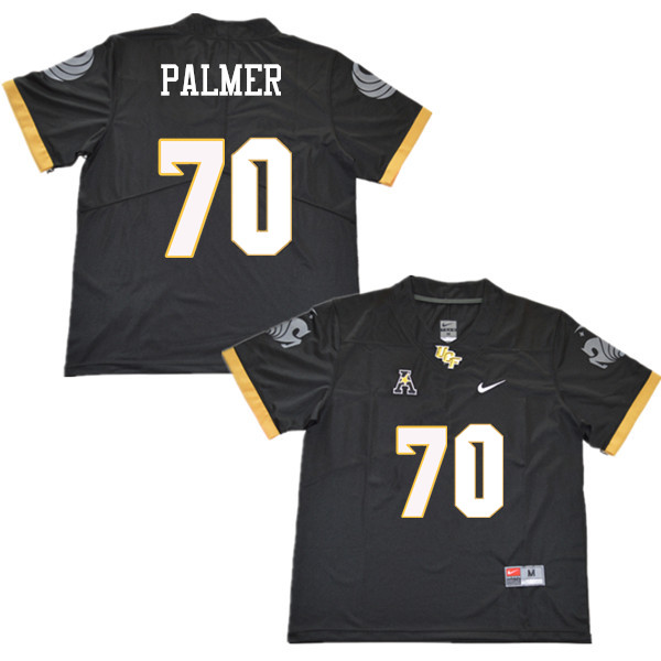 Men #70 Luke Palmer UCF Knights College Football Jerseys Sale-Black